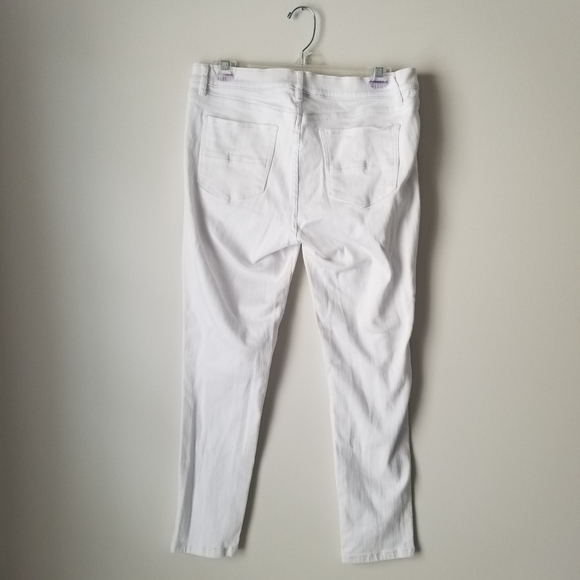 New York & Co. Soho Jeans White Ankle Leggings, Size 8 - Picture 8 of 10